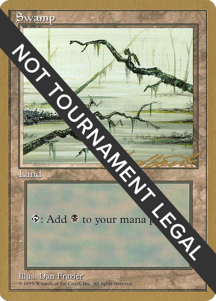 Swamp C 1996 Leon Lindback 4ED  (World Championship Decks)  | Good Games Adelaide SA