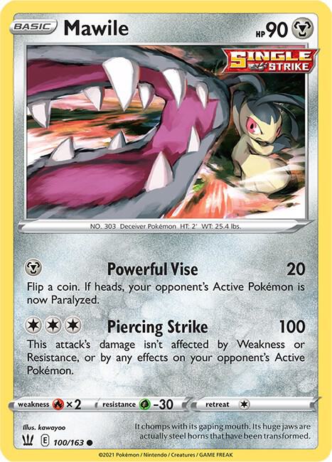 Mawile 100/163 (SWSH05: Battle Styles)  | Good Games Adelaide SA