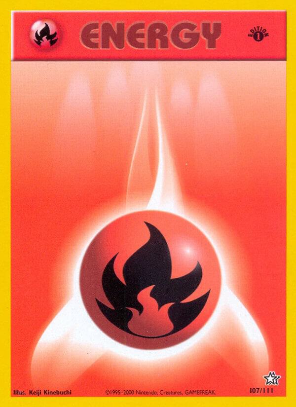 Fire Energy 107/111 (Neo Genesis)  - 1st Edition | Good Games Adelaide SA