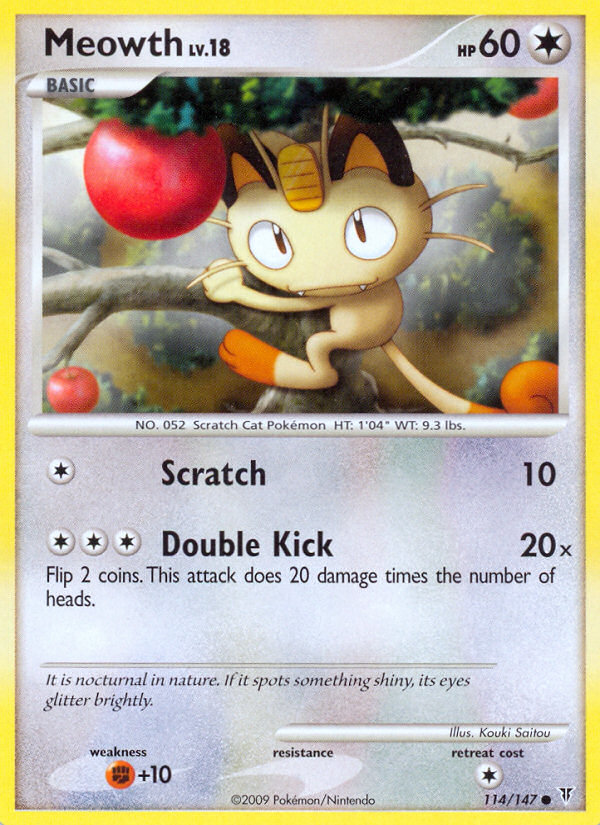 Meowth (114/147) [Platinum: Supreme Victors] | Good Games Adelaide SA