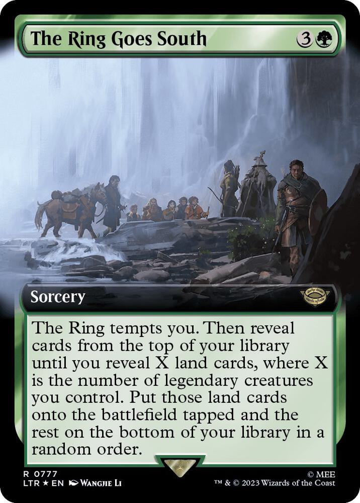 The Ring Goes South 777 (Universes Beyond: The Lord of the Rings: Tales of Middle-earth)  - Extended Art Surge Foil | Good Games Adelaide SA