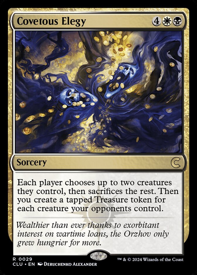 Covetous Elegy 29 (Ravnica: Clue Edition)  | Good Games Adelaide SA
