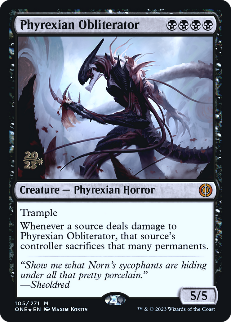 Phyrexian Obliterator [Phyrexia: All Will Be One Prerelease Promos] | Good Games Adelaide SA