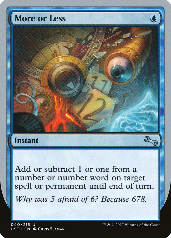 More or Less 40 (Unstable)  - Foil | Good Games Adelaide SA