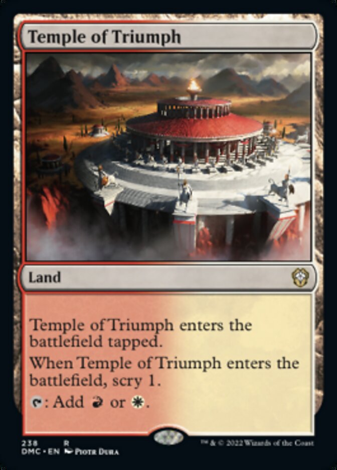 Temple of Triumph [Dominaria United Commander] | Good Games Adelaide SA