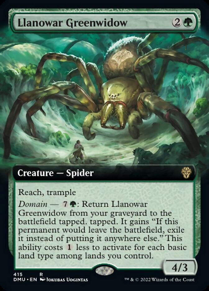 Llanowar Greenwidow (Extended Art) [Dominaria United] | Good Games Adelaide SA