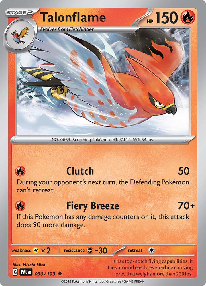 Talonflame 030/193 (SV02: Paldea Evolved)  | Good Games Adelaide SA
