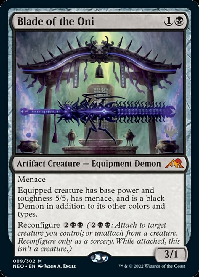 Blade of the Oni (Promo Pack) [Kamigawa: Neon Dynasty Promos] | Good Games Adelaide SA