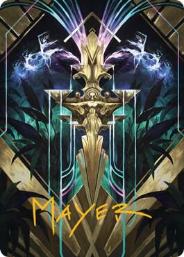Halo Fountain Art Card Gold Stamped Signature 66 (Art Series: Streets of New Capenna)  | Good Games Adelaide SA