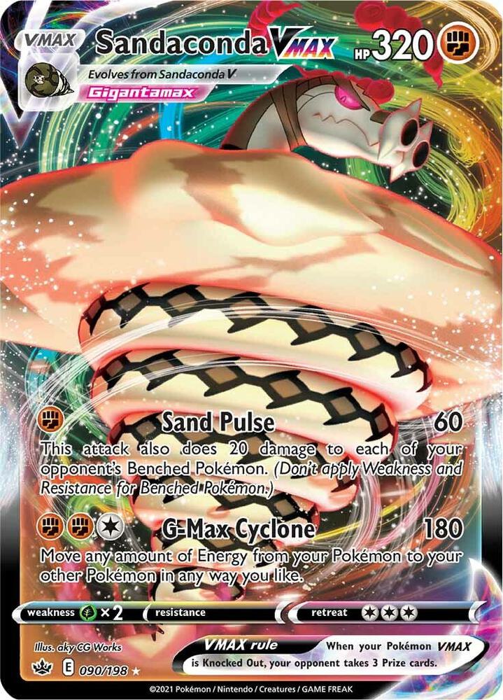 Sandaconda VMAX 090/198 (SWSH06: Chilling Reign)  - Holofoil | Good Games Adelaide SA