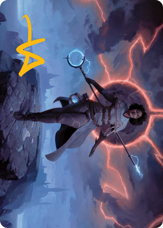 Rona, Herald of Invasion Art Card (Gold-Stamped Signature) [March of the Machine Art Series] | Good Games Adelaide SA