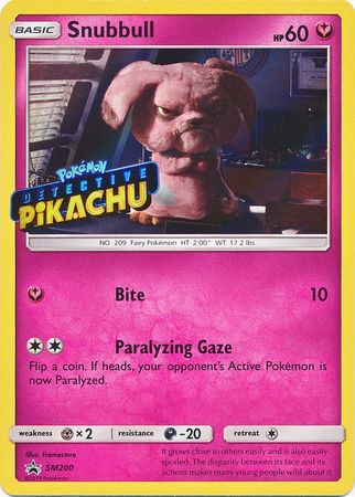 Snubbull Detective (SM200) (Pikachu Stamped) [Sun & Moon: Black Star Promos] | Good Games Adelaide SA