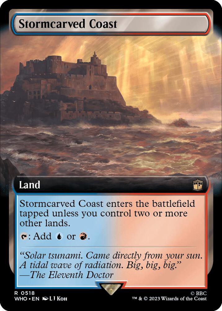 Stormcarved Coast 518 (Universes Beyond: Doctor Who)  - Foil | Good Games Adelaide SA
