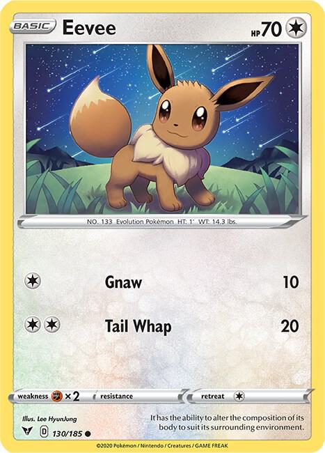 Eevee 130/185 (SWSH04: Vivid Voltage)  | Good Games Adelaide SA