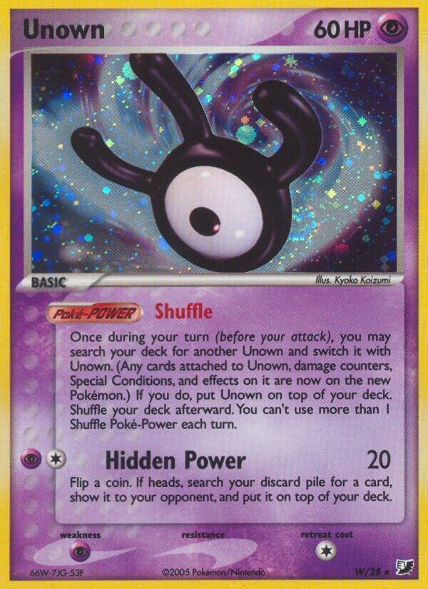 Unown W W/28 (Unseen Forces)  - Holofoil | Good Games Adelaide SA
