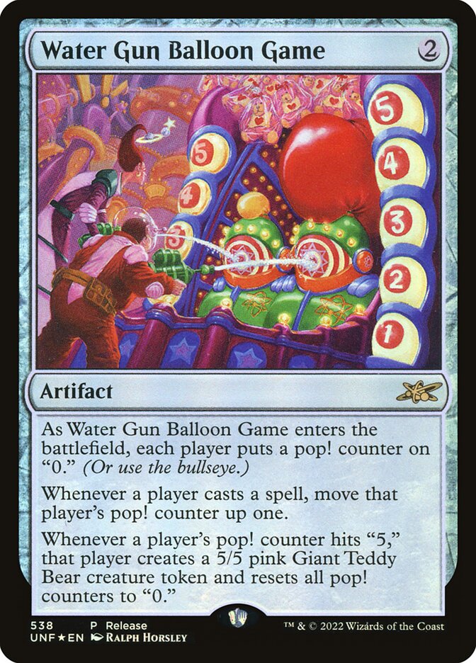 Water Gun Balloon Game 538 (Launch Party & Release Event Promos)  - Foil | Good Games Adelaide SA