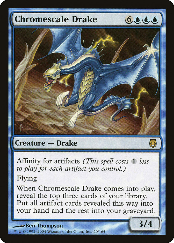 Chromescale Drake 20 (Darksteel)  - Foil | Good Games Adelaide SA