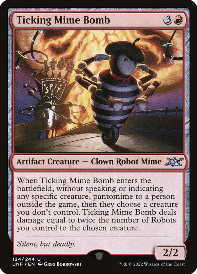 Ticking Mime Bomb 124 (Unfinity)  - Foil | Good Games Adelaide SA