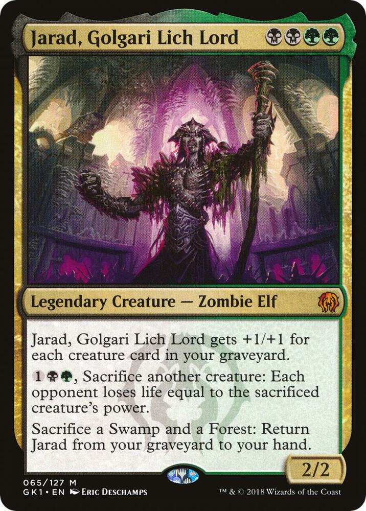 Jarad, Golgari Lich Lord 65 (Guilds of Ravnica: Guild Kits)  | Good Games Adelaide SA