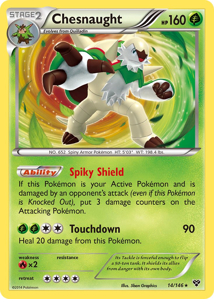 Chesnaught (14/146) (Cosmos Holo) (Blister Exclusive) [XY: Base Set] | Good Games Adelaide SA