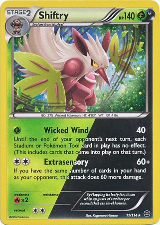 Shiftry (11/114) (Cosmos Holo) [XY: Steam Siege] | Good Games Adelaide SA