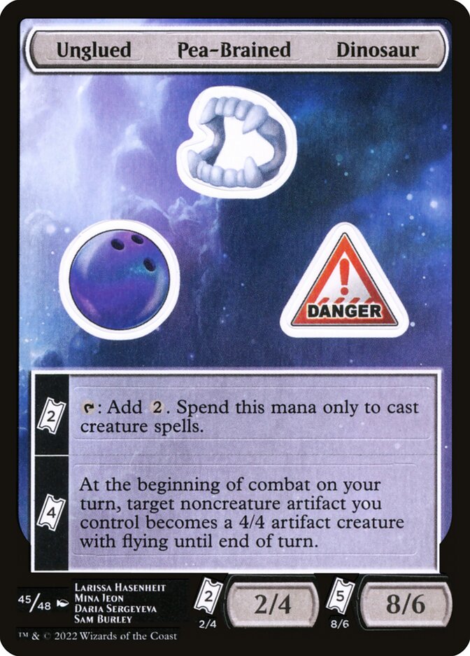 Unglued Pea-Brained Dinosaur 45 (Unfinity)  | Good Games Adelaide SA