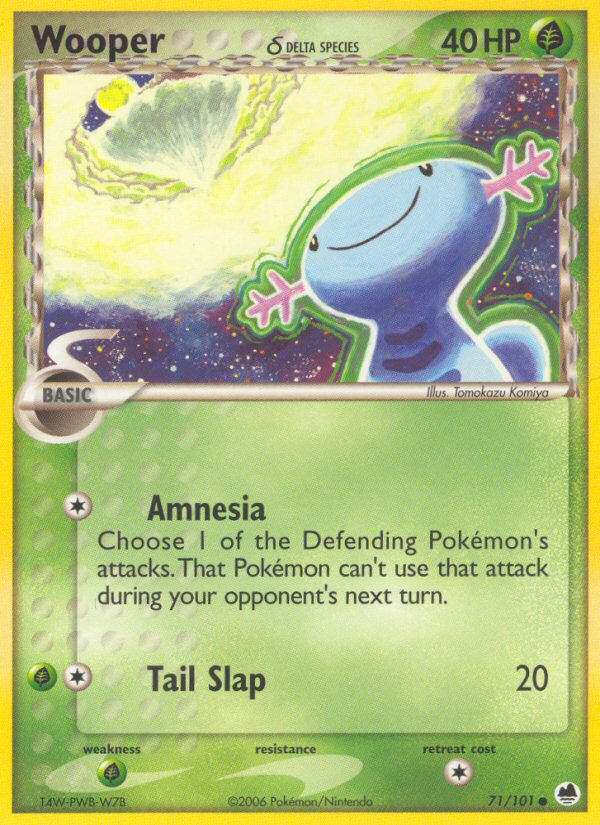 Wooper (71/101) (Delta Species) [EX: Dragon Frontiers] | Good Games Adelaide SA