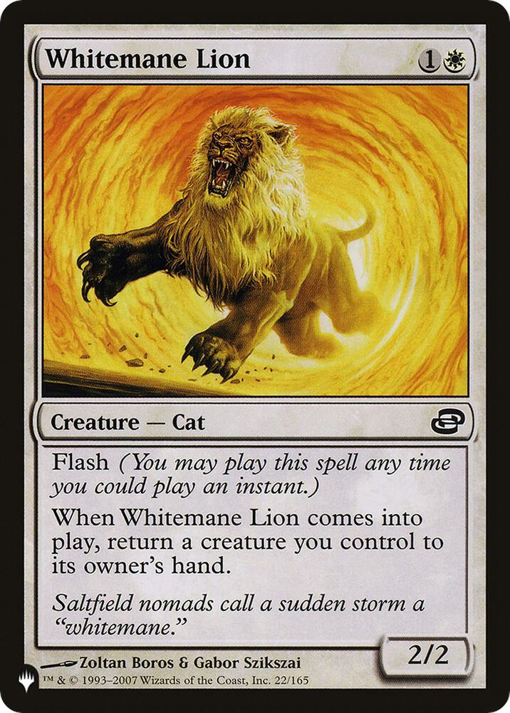 Whitemane Lion PLC 22/165 (The List Reprints)  | Good Games Adelaide SA