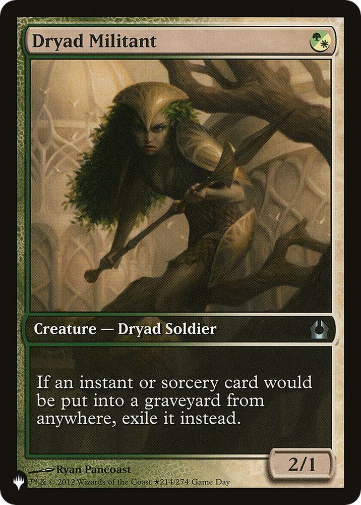 Dryad Militant 214/274 (The List Reprints)  | Good Games Adelaide SA