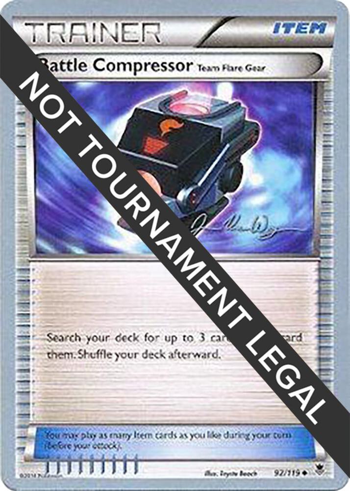 Battle Compressor Team Flare Gear 2015 Jacob Van Wagner 92/119 (World Championship Decks)  | Good Games Adelaide SA