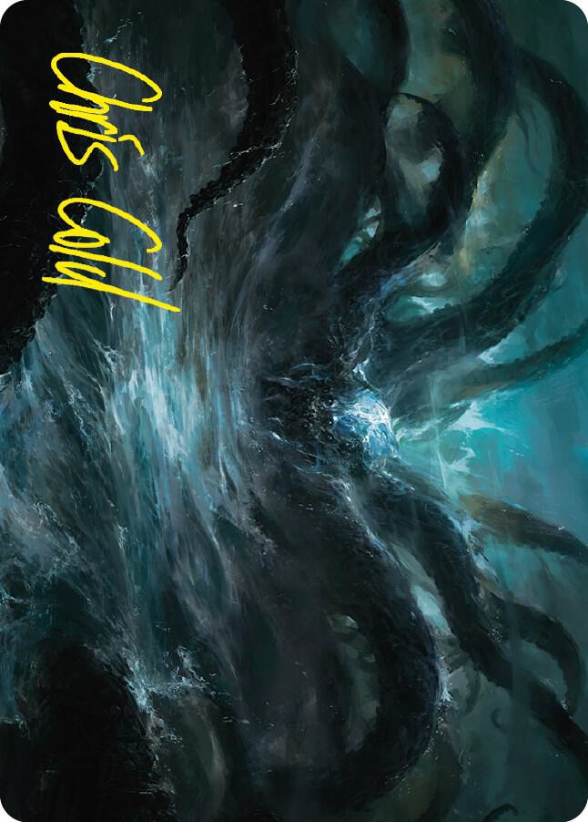 The Watcher in the Water Art Card Gold Stamped Signature 7 (Art Series: Universes Beyond: The Lord of the Rings: Tales of Middle-earth)  | Good Games Adelaide SA