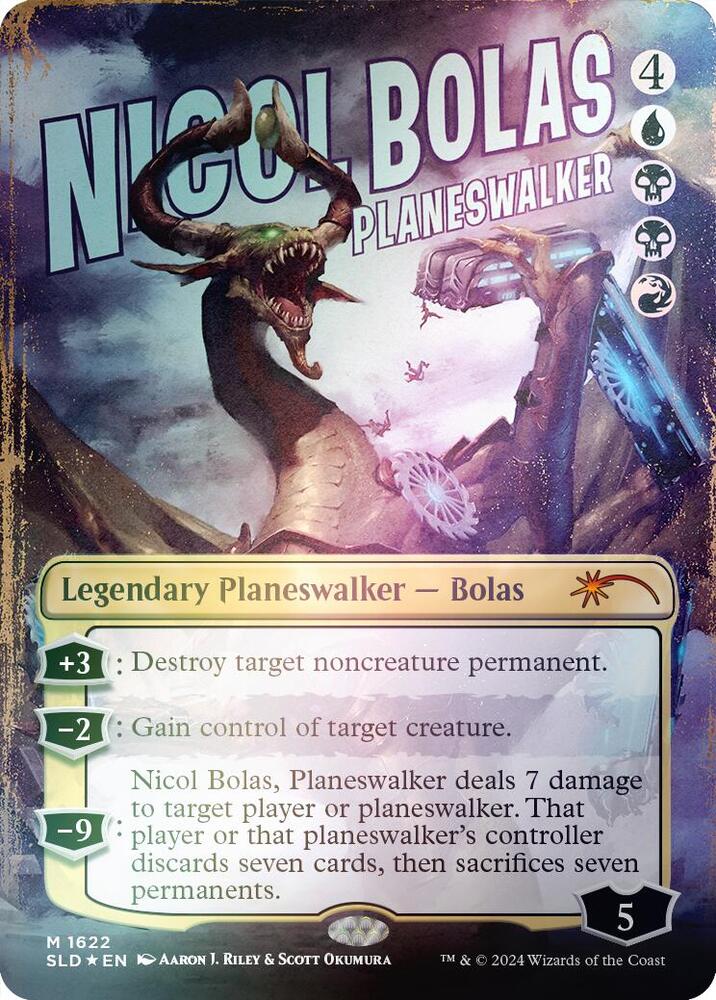 Nicol Bolas Planeswalker Rainbow Foil 1622 (Secret Lair Drop Series)  - Foil | Good Games Adelaide SA