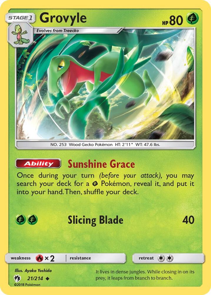 Grovyle 21/214 (SM - Lost Thunder)  | Good Games Adelaide SA