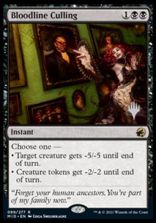Bloodline Culling (Promo Pack) [Innistrad: Midnight Hunt Promos] | Good Games Adelaide SA