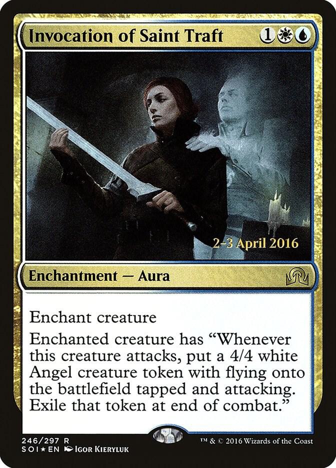 Invocation of Saint Traft 246 (Prerelease Cards)  - Foil | Good Games Adelaide SA