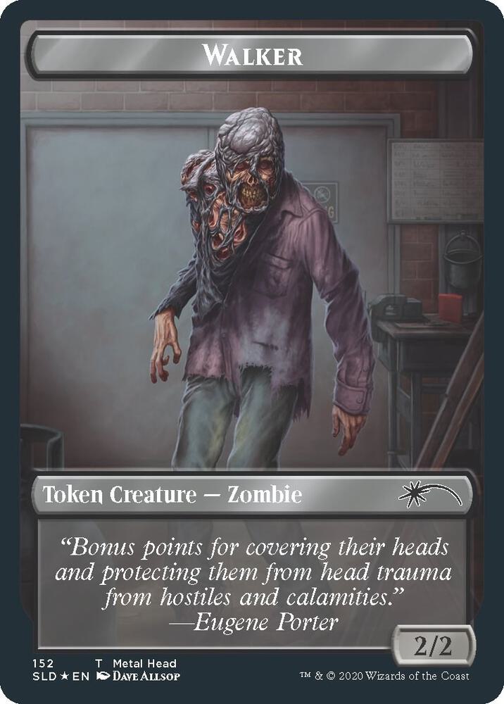 Walker Metal Head Treasure Double sided Token 152 (Secret Lair Drop Series)  - Foil | Good Games Adelaide SA