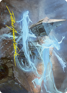 Hallowed Haunting Art Card (Gold-Stamped Signature) [Innistrad: Crimson Vow Art Series] | Good Games Adelaide SA