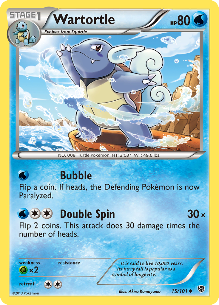 Wartortle (15/101) [Black & White: Plasma Blast] | Good Games Adelaide SA