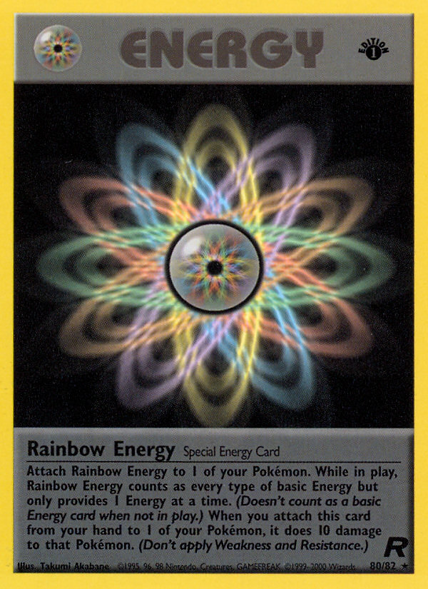 Rainbow Energy (80/82) [Team Rocket 1st Edition] | Good Games Adelaide SA