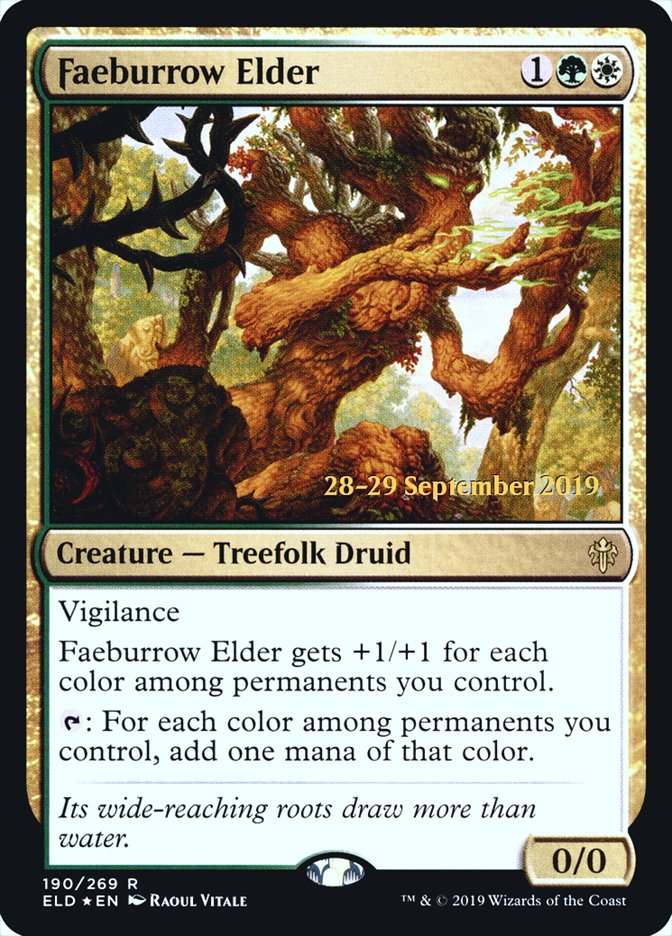 Faeburrow Elder  [Throne of Eldraine Prerelease Promos] | Good Games Adelaide SA