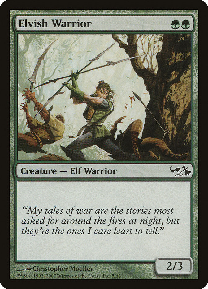 Elvish Warrior [Duel Decks: Elves vs. Goblins] | Good Games Adelaide SA