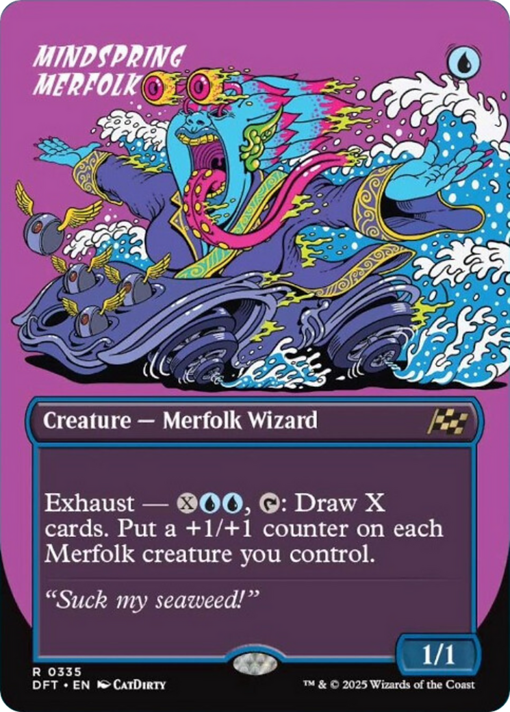 Mindspring Merfolk (Borderless) [Aetherdrift] | Good Games Adelaide SA