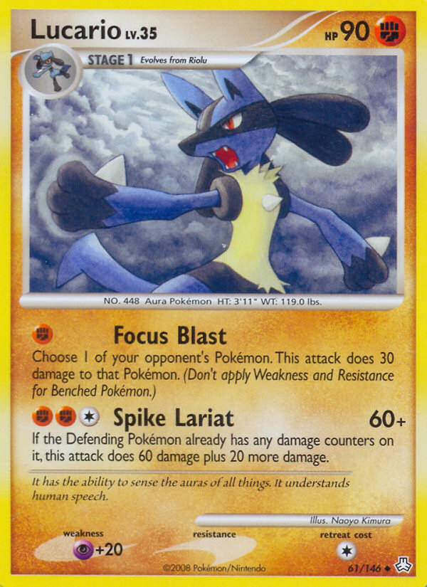 Lucario (61/146) [Diamond & Pearl: Legends Awakened] | Good Games Adelaide SA