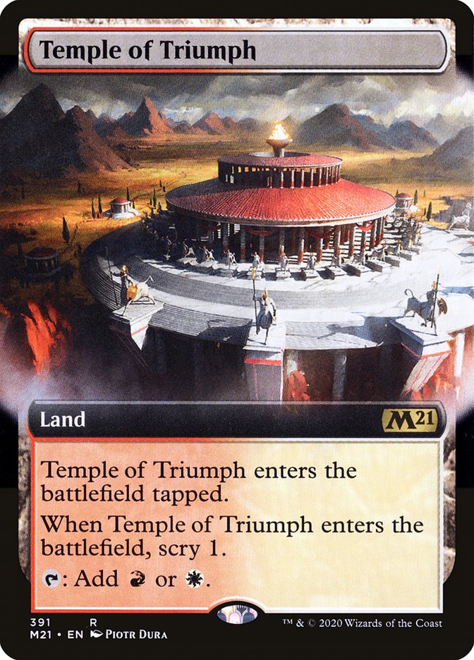 Temple of Triumph (Extended Art) [Core Set 2021] | Good Games Adelaide SA