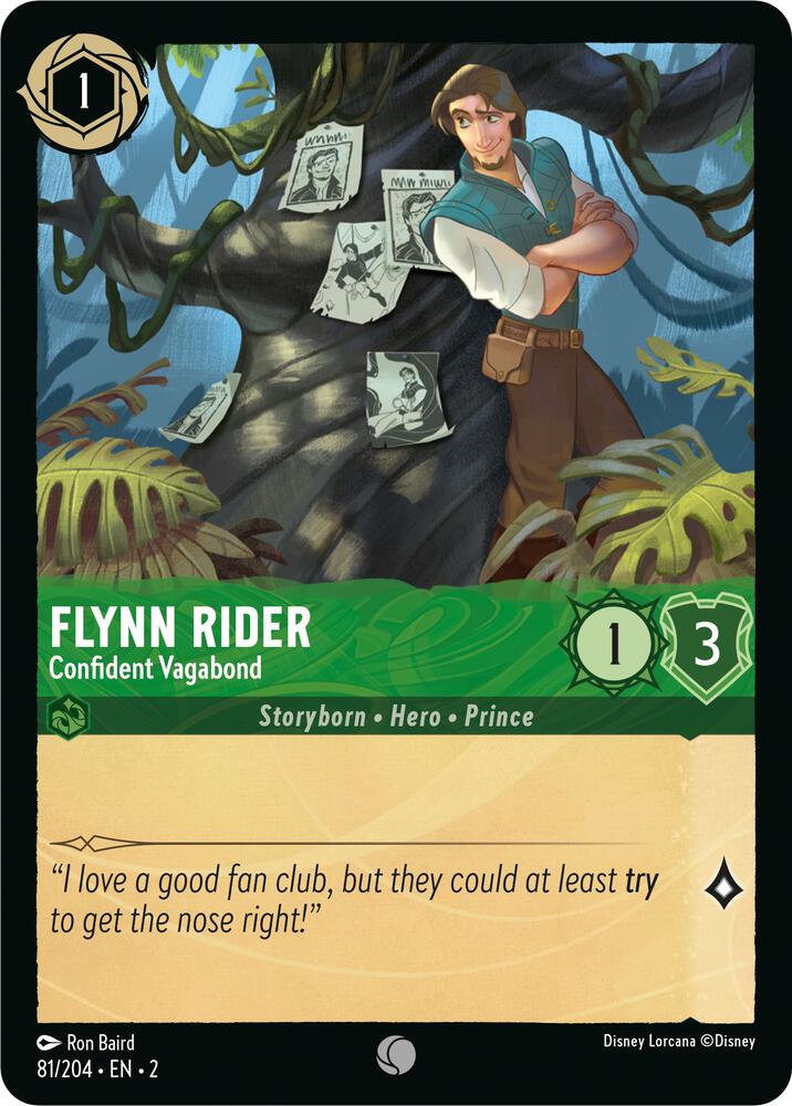 Flynn Rider Confident Vagabond 81/204 (Rise of the Floodborn)  | Good Games Adelaide SA