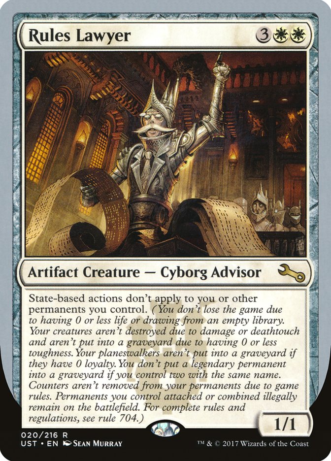 Rules Lawyer 20 (Unstable)  - Foil | Good Games Adelaide SA