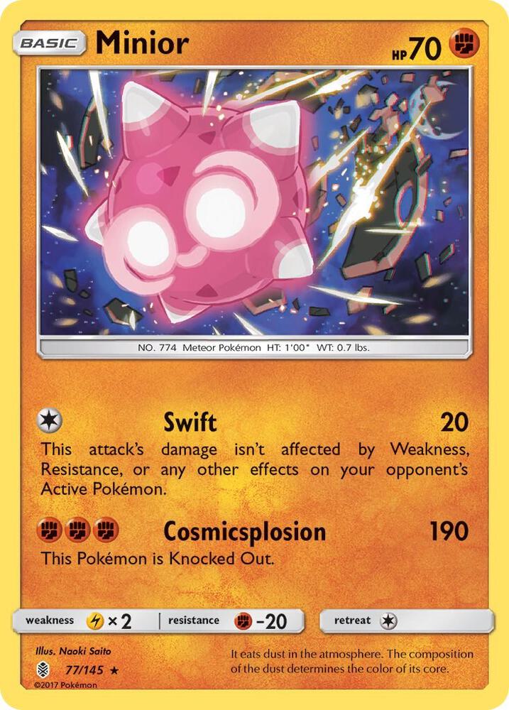 Minior 77/145 (SM - Guardians Rising)  - Holofoil | Good Games Adelaide SA