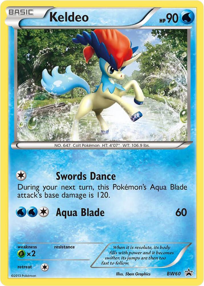 Keldeo BW60 (Black and White Promos)  | Good Games Adelaide SA