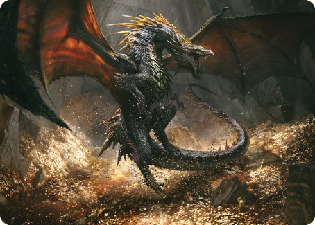 Cavern-Hoard Dragon Art Card [The Lord of the Rings: Tales of Middle-earth Art Series] | Good Games Adelaide SA