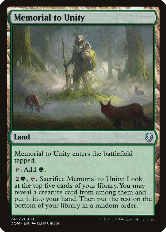 Memorial to Unity [Dominaria] | Good Games Adelaide SA